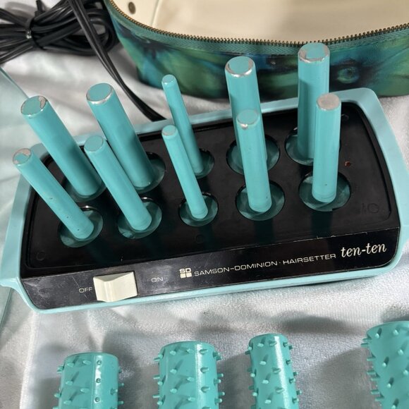 60s Vintage Dominion Hairsetter Hot Curlers Rollers Electric Tested Works - Picture 2 of 13